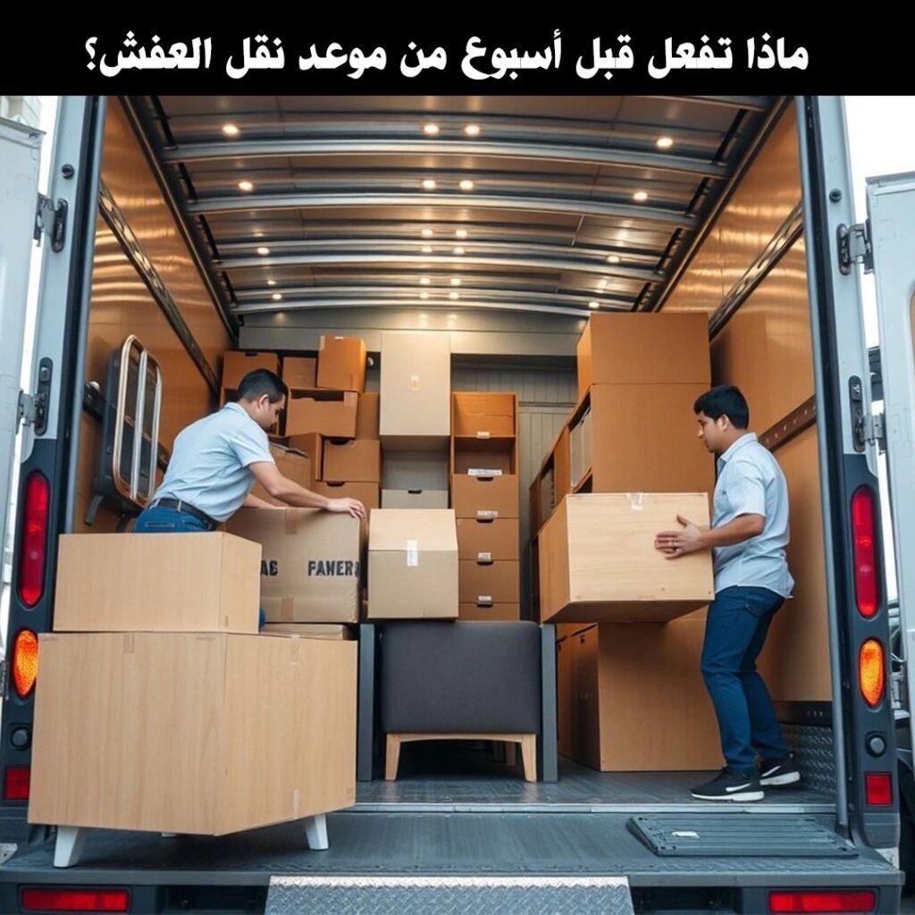 ماذا تفعل قبل اسبوع من نقل العفش؟